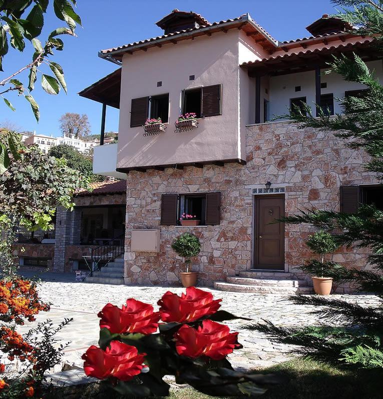 Klio Guesthouse Portaria  Bagian luar foto