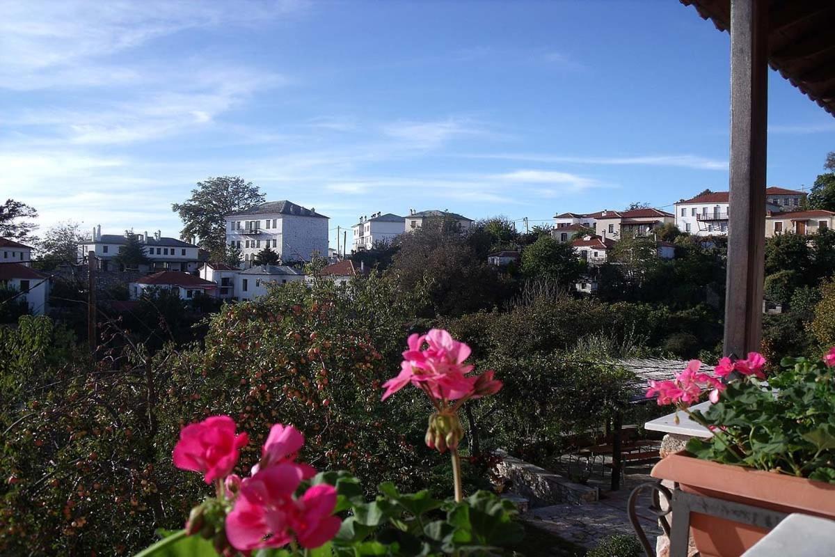 Klio Guesthouse Portaria  Bagian luar foto